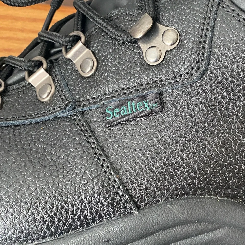 🆕Propét Shield Walker Black Leather Safety Rated Waterproof Work Boots 11 X (3E)